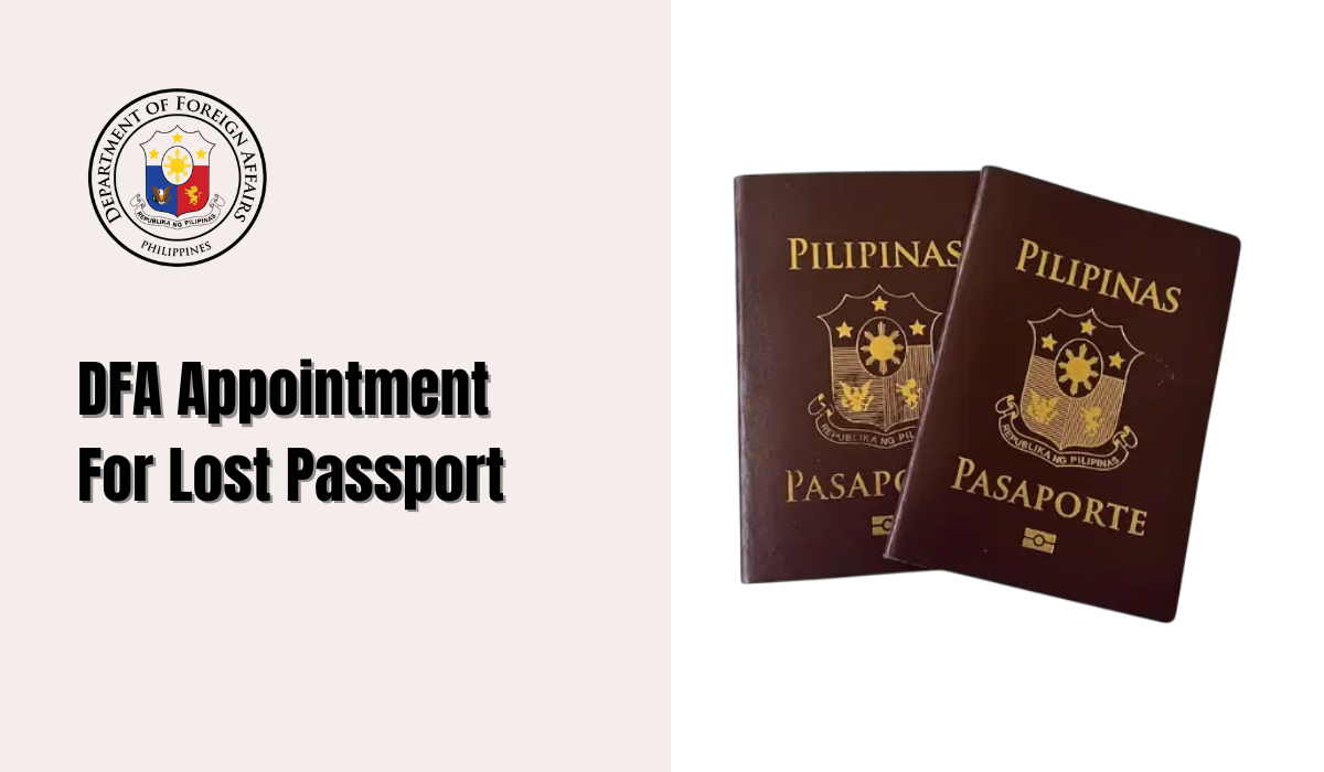 DFA Appointment For Lost Passport In philippines